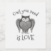 Okee je wijn etiket (Enkel label)