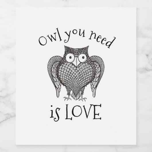 Okee je wijn etiket (Enkel label)