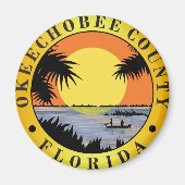 Okeechobee county seal magneet (Voorkant)