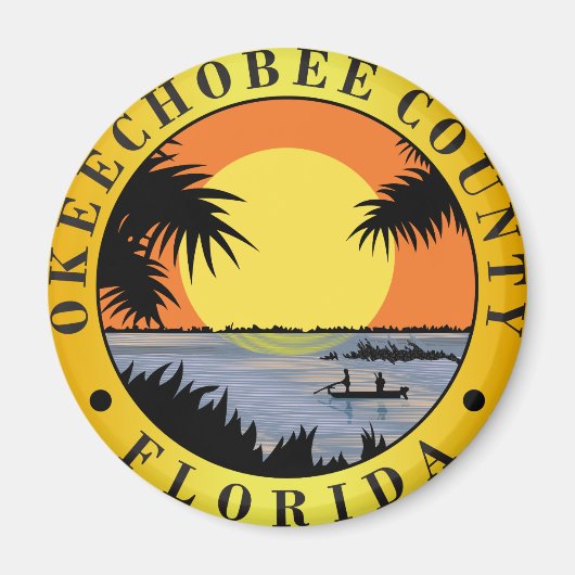 Okeechobee county seal magneet (Voorkant)