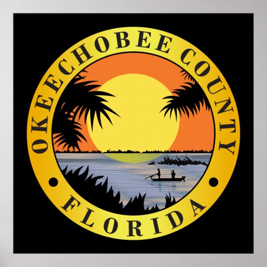 Okeechobee county seal poster (Voorkant)