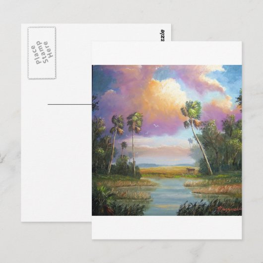 Okeechobee Florida Briefkaart (Voorkant / Achterkant)