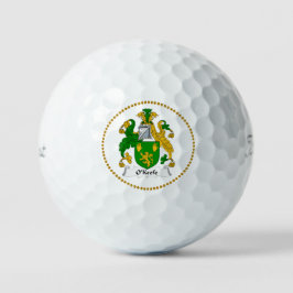 O'Keefe Family Coat of Arms Golf Balls Golfballen