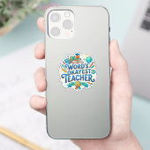 Okééste Leraar Ter Wereld | Grappig Cadeau Sticker (Telefoon)