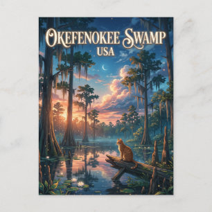 Okefenokee-moeras VS Briefkaart