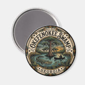Okefenokee-moeras VS Magneet (Voorkant / Achterkant)