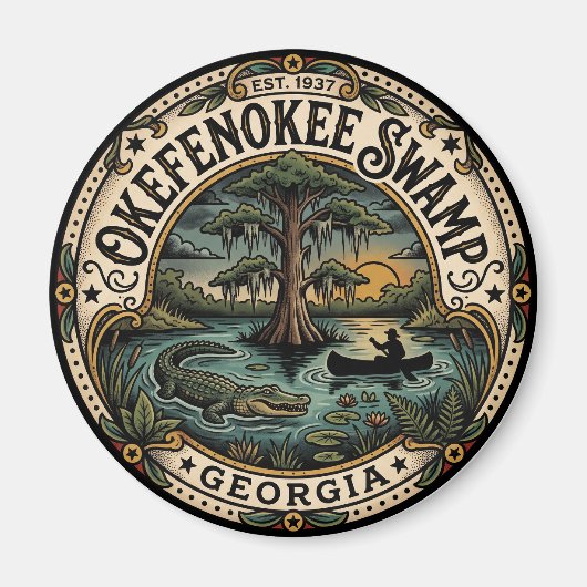 Okefenokee-moeras VS Magneet (Voorkant)