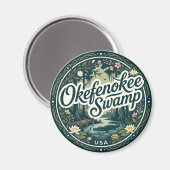 Okefenokee-moeras VS Magneet (Voorkant / Achterkant)