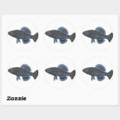 Okefenokee pygmee zonnevis Sticker (Vel)