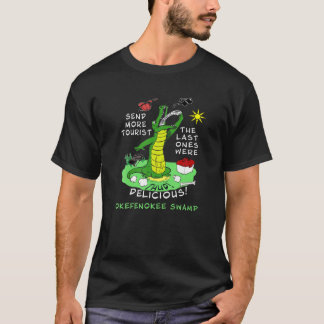 Okefenokee Swamp Funny Alligator stuurt meer toeri T-shirt