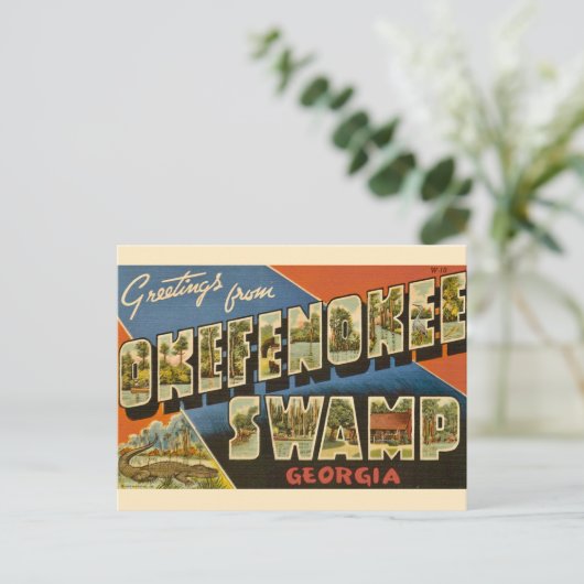 Okefenokee Swamp GA Briefkaart (Staand voorkant)