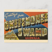 Okefenokee Swamp GA Briefkaart (Voorkant)