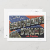 Okefenokee Swamp, Georgia - grote brievenbussen Briefkaart (Voorkant / Achterkant)