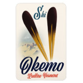 Okemo Ludlow Vermont ski-poster Magneet (Verticaal)