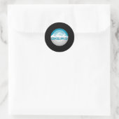 Okemo Mountain Vermont Retro Snowboard Ski Ronde Sticker (Tas)