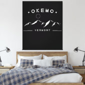 Okemo Vermont Berg Canvas Afdruk (Insitu (Slaapkamer))