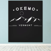 Okemo Vermont Berg Canvas Afdruk (Insitu (Houten vloer))