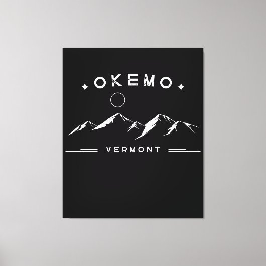 Okemo Vermont Berg Canvas Afdruk (Voorkant)