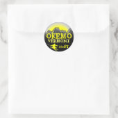 Okemo Vermont gele ski kunst elevatie stickers (Tas)