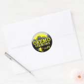 Okemo Vermont gele ski kunst elevatie stickers (Envelop)
