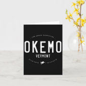 Okemo Vermont Graphic Distressed Snowboard Kaart (Gele Bloem)