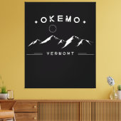 Okemo Vermont Mountain Canvas Afdruk (Insitu (Woonkamer))