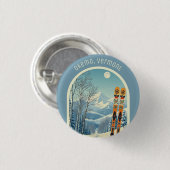 Okemo Vermont ski vakantie souvenir Ronde Button 3,2 Cm (Voorkant /achterkant)