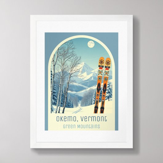 Okemo Vermont skigebied berg Poster