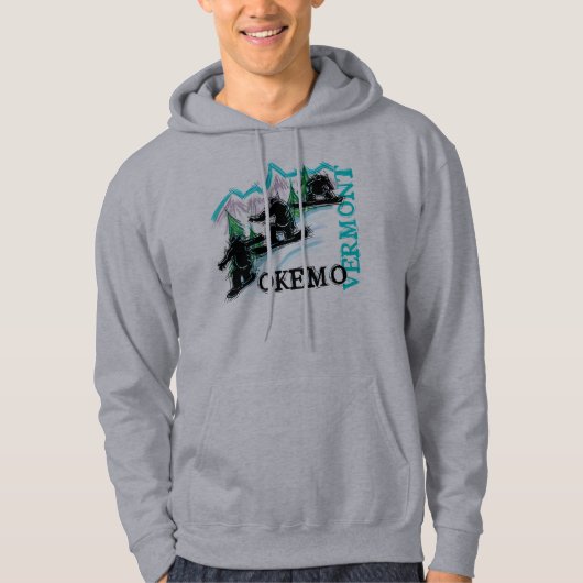 Okemo Vermont-snowboarders Hoodie (Voorkant)