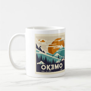 Okemo Winter Getaway Mok - Retro Ski Charm