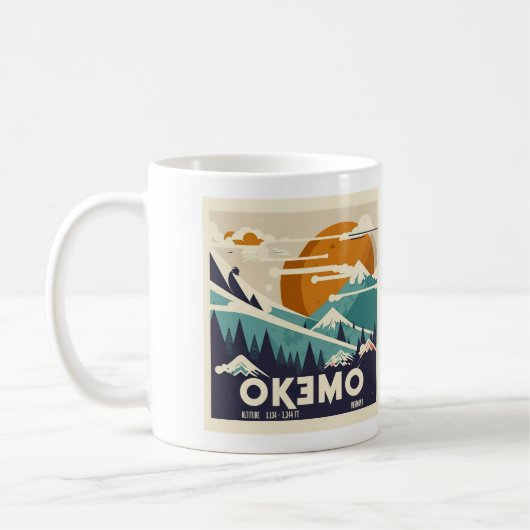 Okemo Winter Getaway Mok - Retro Ski Charm (Links)