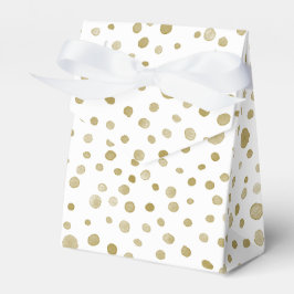 Oker Confetti Aquarel Stippen Favor Doos Bedankdoosjes