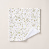 Oker Confetti Waterverf Stippen Bad Handdoek (Wasdoekje)