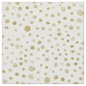 oker Confetti Waterverf Stippen Stof (Close Up)