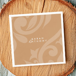 Oker Damask Elegant Classic Wedding Servet