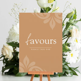 Oker Elegant Minimal Damask Script Favorieteken