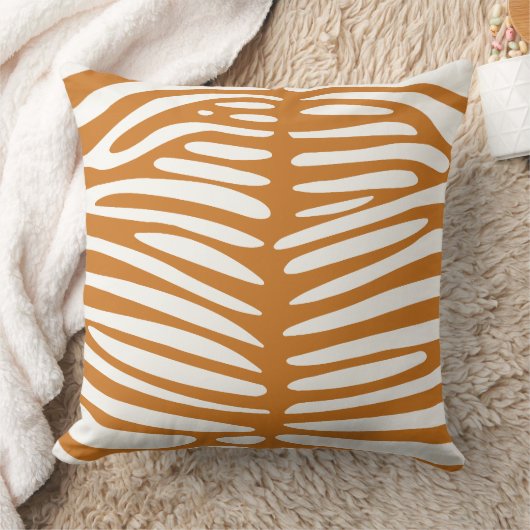 Oker en Off White Zebra Design Kussen (Deken)