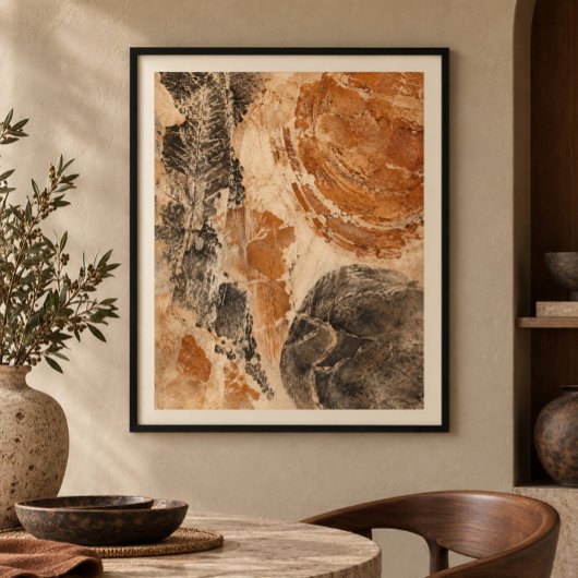 Oker Excavatie Kunstprint Poster