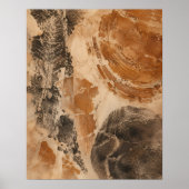 Oker Excavatie Kunstprint Poster (Voorkant)