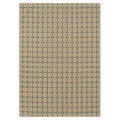 Oker Mosterd Geel Olijfgroen Zwart Tribal Art Tafelkleed (Voorkant)