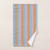 Oker, Roze & Blauwe Strepen Bad Handdoek (Handdoek)