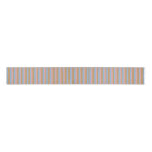 Oker, Roze & Blauwe Strepen Grosgrain Lint (Voorkant)