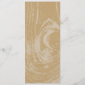 Oker Rustieke Woodgrain Eenvoudige herfst herfst b Menu (Achterkant)