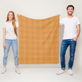 Oker Tartan Patroon Fleece Deken