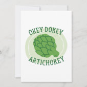 Okey Dokey Artichokey Bedankkaart (Voorkant)