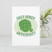 Okey Dokey Artichokey Bedankkaart (Staand voorkant)