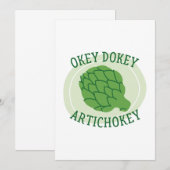Okey Dokey Artichokey Bedankkaart (Voorkant / Achterkant)