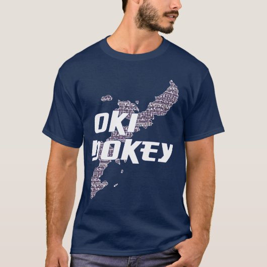 Oki Dokey Indigo T-shirt (Voorkant)