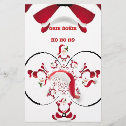 Oki Dokie Kerstman! Briefpapier (Voorkant)