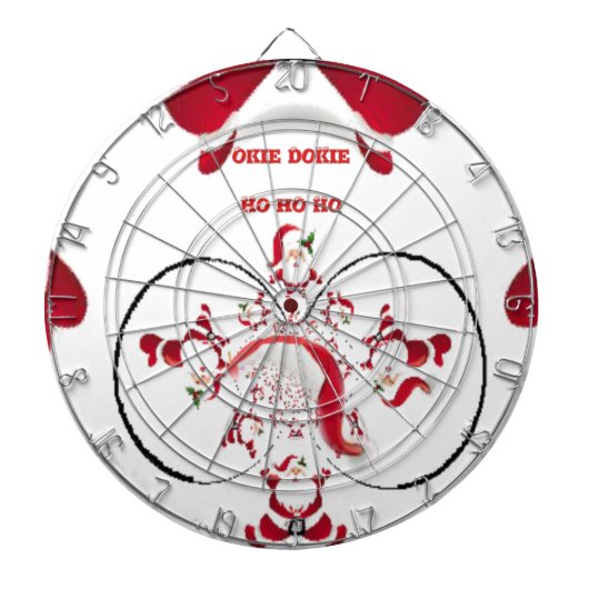 Oki Dokie Kerstman! Dartbord (Voorkant)